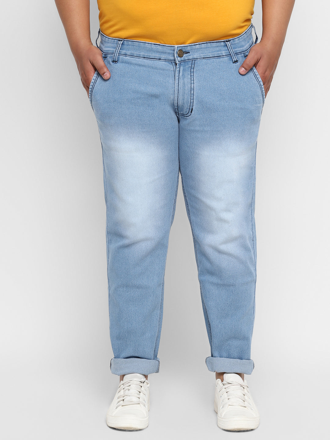 Urbano Plus Regular Men Light Blue Jeans - Buy Urbano Plus Regular