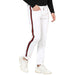 Men's White Side Striped Slim Fit Jeans Stretch