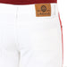 Men's White Side Striped Slim Fit Jeans Stretch