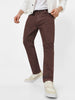 Men's Brown Slim Fit Stretchable Jeans