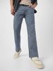 Men's Light Grey Washed Bootcut Jeans Stretchable