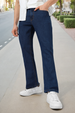 Men's Blue Washed Bootcut Jeans Stretchable