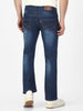 Men's Blue Washed Bootcut Jeans Stretchable