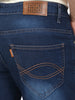 Men's Blue Washed Bootcut Jeans Stretchable