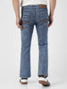 Men's Light Blue Washed Bootcut Jeans Stretchable