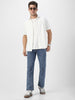 Men's Light Blue Washed Bootcut Jeans Stretchable