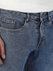 Men's Light Blue Washed Bootcut Jeans Stretchable