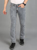 Men's Grey Washed Bootcut Jeans Stretchable