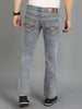 Men's Grey Washed Bootcut Jeans Stretchable