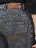 Men's Grey Washed Bootcut Jeans Stretchable