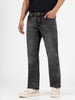 Men's Black Washed Bootcut Jeans Stretchable