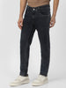 Men's Carbon Grey Regular Fit Washed Jeans Stretchable