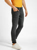 Men's Carbon Grey Regular Fit Washed Jeans Stretchable