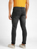 Men's Carbon Grey Regular Fit Washed Jeans Stretchable