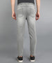 Men's Ice Grey Regular Fit Washed Jogger Jeans Stretchable