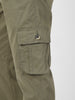 Urbano Fashion Men's Olive Green Regular Fit Solid Cargo Chino Pant with 6 Pockets