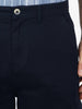 Men's Navy Loose Baggy Fit Solid Cargo Chino Pant with 6 Pockets Non-Stretchable