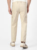 Men's Sand Regular Fit Solid Cargo Chino Pant with 6 Pockets Stretchable