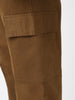 Urbano Fashion Men's Brown Regular Fit Solid Cargo Chino Pant with 6 Pockets Stretchable