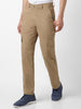 Urbano Fashion Men's Khaki Regular Fit Solid Cargo Chino Pant with 6 Pockets Stretchable