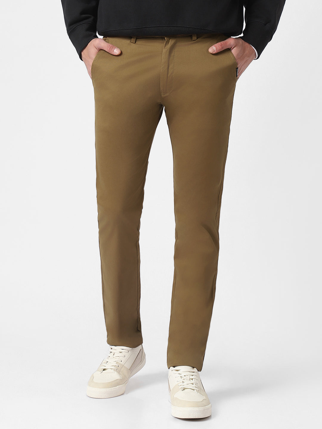 Men's Slim Fit Cotton Trousers