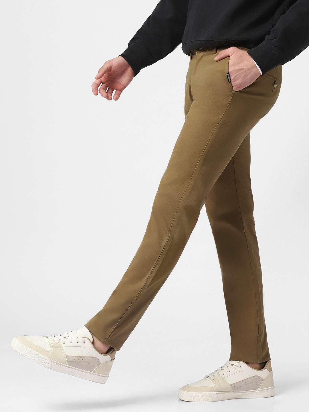 Men's Slim Fit Cotton Trousers