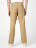 Men's Khaki Cotton Regular Fit Casual Chinos Trousers Stretch