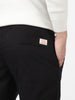 Men's Black Cotton Slim Fit Casual Chinos Trousers