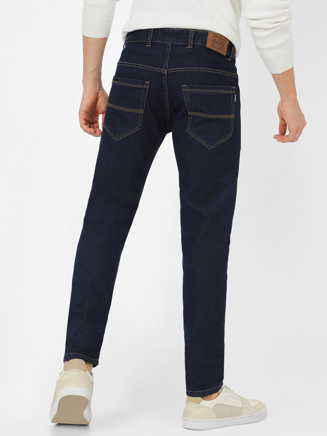 Slim Fit Men Dark Blue Jeans