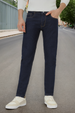 Men's Dark Blue Slim Fit Denim Jeans Stretchable