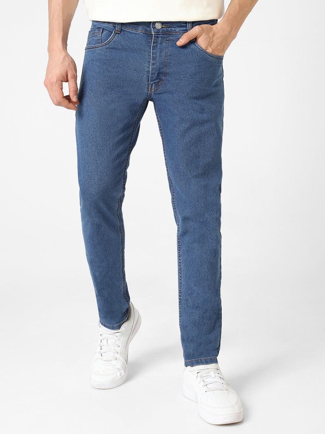 Men's Blue Slim Fit Stretchable Jeans