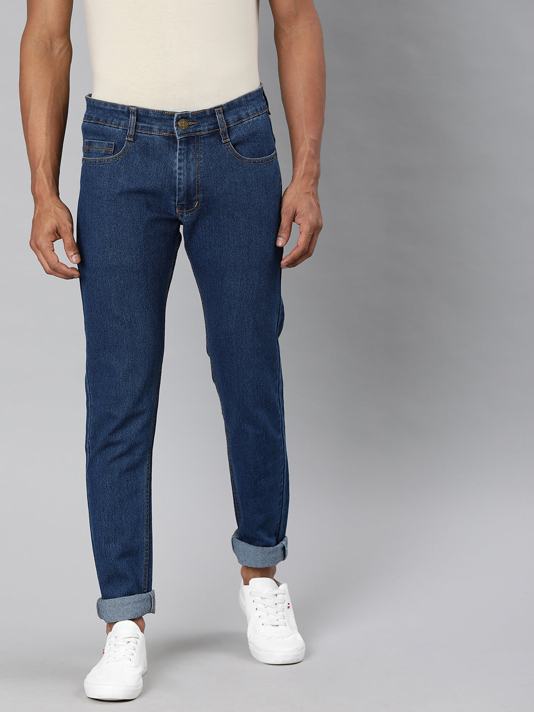 Men's Blue Slim Fit Stretchable Jeans