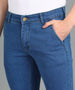 Men's Light Blue Slim Fit Washed Jeans Stretchable