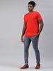 Men's Light Grey Slim Fit Washed Jeans Stretchable