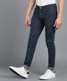 Men's Dark Grey Slim Fit Stretchable Jeans