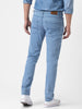 Men's Ice Blue Slim Fit Stretchable Jeans