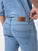 Men's Ice Blue Slim Fit Stretchable Jeans