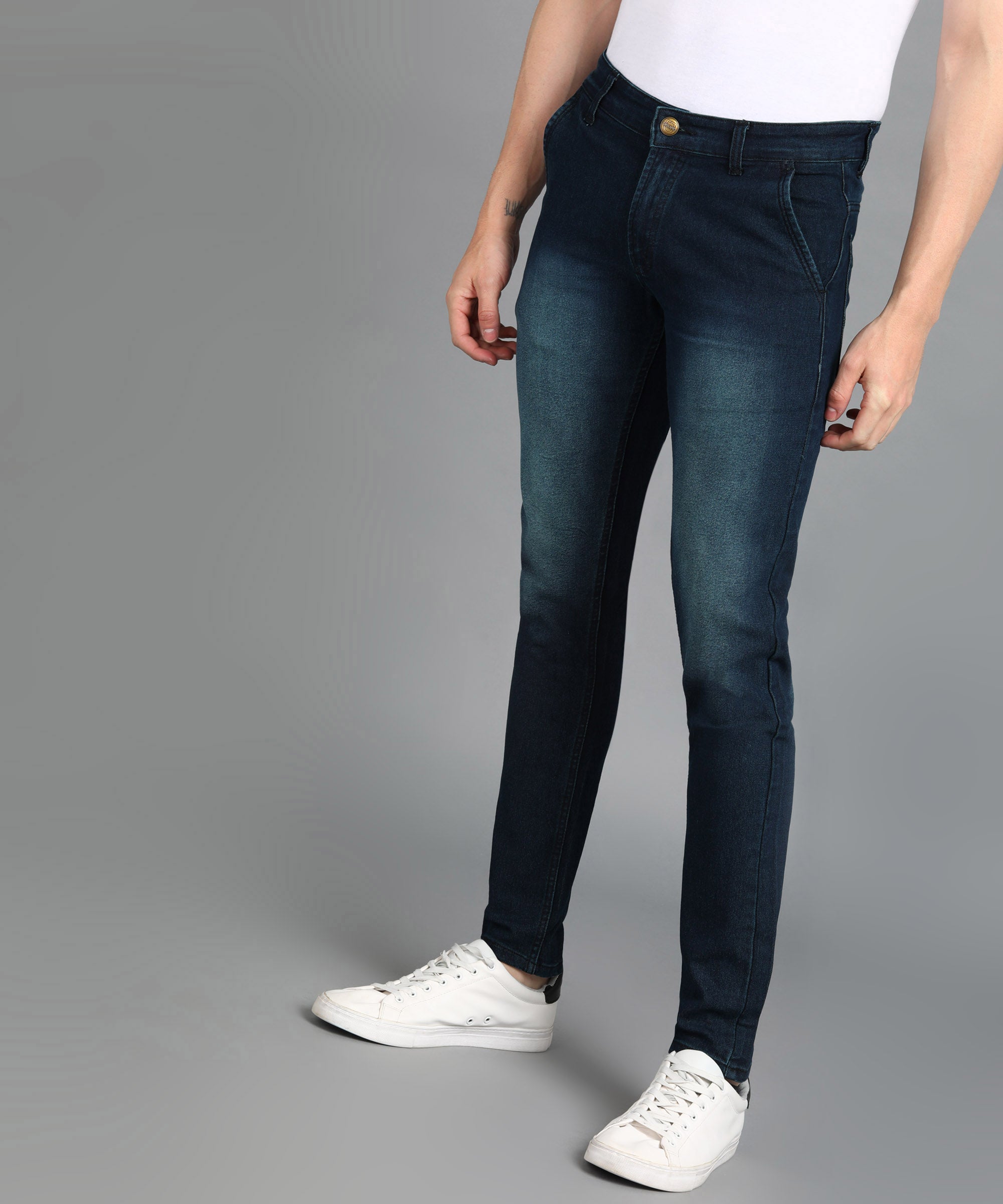 Men's Blue Slim Fit Stretchable Jeans