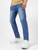 Men's Light Blue Slim Fit Stretchable Jeans