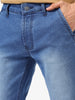 Men's Light Blue Slim Fit Stretchable Jeans