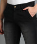 Men's Black Slim Fit Washed Jeans Stretchable