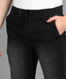 Men's Black Slim Fit Washed Jogger Jeans Stretchable