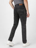 Men's Black Slim Fit Washed Jeans Stretchable