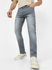 Men's Light Grey Slim Fit Stretch Jeans