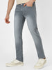 Men's Light Grey Slim Fit Stretch Jeans