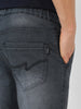 Men's Grey Slim Fit Washed Jogger Jeans Stretch