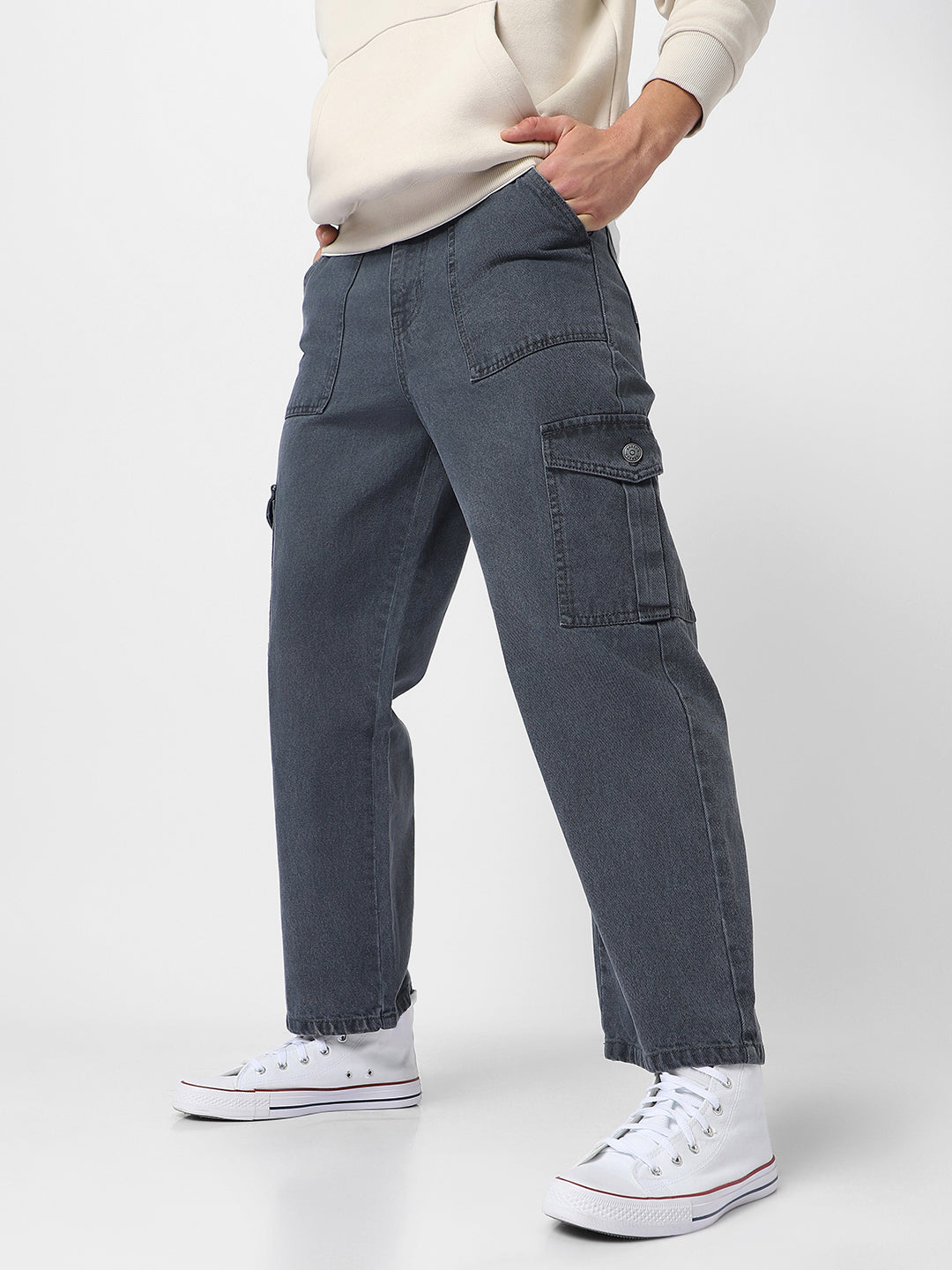 Trendy and stylish men's jeans with modern fabric wash on Craiyon