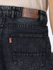 Men's Black Loose Baggy Fit Washed Jeans Non-Stretchable