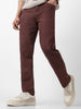 Men's Brown Straight Fit Washed Jeans Stretchable