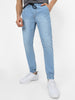 Men's Light Blue Slim Fit Stretch Jogger Jeans